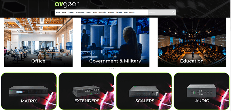 AVGear Launch new website